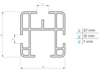 Dachtr&auml;ger Ford Transit I Coustom - L1,L2 H1 ab 2013 3er-Set aluminium