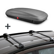 Dachbox ArtPlast 400 Liter anthrazit/carbon + Dachtr&auml;ger Fiat Tipo SW Kombi ab 2016