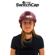 Vizorz SwitchCap Fahrradhelme - Woolly cherry cap
