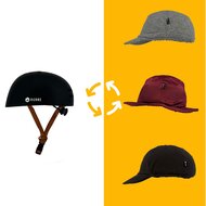 Vizorz SwitchCap Fahrradhelme - Brown sunny classic