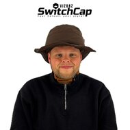 Vizorz SwitchCap Fahrradhelme - Brown sunny classic