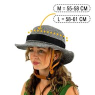 Vizorz SwitchCap Fahrradhelme - Grey woolly stylish