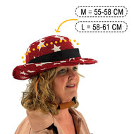 Vizorz SwitchCap Fahrradhelme - Red stars classic