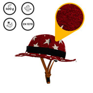 Vizorz SwitchCap Fahrradhelme - Red stars classic