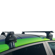 PerfectFit Dachbox 440 Liter + Nordrive Dachtr&auml;ger Mazda 2 Hybrid 5-t&uuml;rig Flie&szlig;heck 12/2021 - 12/2023