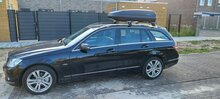 PerfectFit Dachbox 400 Liter + Nordrive Dachtr&auml;ger Lancia Delta 5-t&uuml;rig Flie&szlig;heck 06/2008 - 06/2015