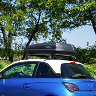 Dachbox PerfectFit 400 Liter + dachtr&auml;ger Volkswagen Caddy Maxi Life Lieferwagen 2008 - 2015