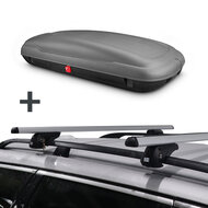 Dachbox ArtPlast 400 liter anthrazit/carbon + dachtr&auml;ger Opel Zafira MPV 1998 - 2004