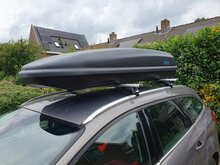 PerfectFit Dachbox 500 Liter + PerfectFit Dachtr&auml;ger Ford Focus Kombi 2011 - 2018