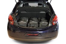 Carbags Reisetaschenset Peugeot 208 I 2012-2019 5-T&uuml;rer Schr&auml;gheck