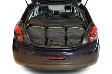 Carbags Reisetaschenset Peugeot 208 I 2012-2019 5-T&uuml;rer Schr&auml;gheck