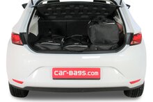 Carbags Reisetaschenset Seat Leon (5F) 2012-2020 3 &amp; 5-T&uuml;rer Schr&auml;gheck