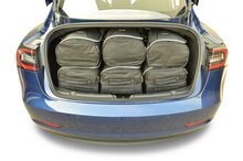 Carbags Reisetaschenset Tesla Model 3 2017 bis heute 4-T&uuml;rer Limousine