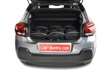 Carbags Reisetaschenset Citro&euml;n C3 III 2016-2024 5-T&uuml;rer Schr&auml;gheck