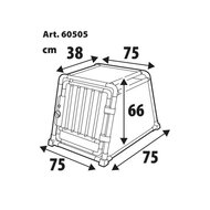 Lampa Auto-Hundebox 75 x 75 x 66H cm