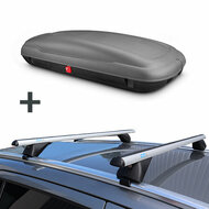 ArtPlast Dachbox 400 Liter + PerfectFit Dachtr&auml;ger Seat Leon 2014 - 2020