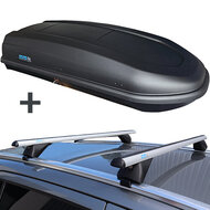 PerfectFit Dachbox 440 Liter + PerfectFit Dachtr&auml;ger Opel Mokka X 2016 - 2020