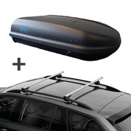 PerfectFit Dachbox 400 Liter + Nordrive Dachtr&auml;ger Renault Kangoo 02/2008 - 05/2021