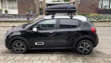 PerfectFit Dachbox 400 Liter + Nordrive Dachtr&auml;ger Renault Scenic 05/2009 - 03/2013