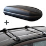 Dachbox PerfectFit 400 Liter + Dachträger Fiat Panda (319) 5-türig Fließheck ab 2012