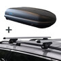 Dachbox PerfectFit 400 Liter + dachträger Fiat Panda Cross SUV ab 2014
