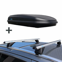 PerfectFit Dachbox 500 Liter + PerfectFit Dachträger Jaguar E-Pace ab 2018 PerfectFit Dachbox 500 Liter + PerfectFit Dachträger Jaguar E-Pace ab 2018