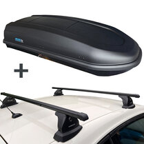 PerfectFit Dachbox 440 Liter + Nordrive Dachträger Peugeot 3008 MPV 05/2009 - 09/2016 PerfectFit Dachbox 440 Liter + Nordrive Dachträger Peugeot 3008 MPV 05/2009 - 09/2016