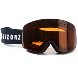 Vizorz Skibrille mit orange Visier - Inklusive Hartschale und Aufbewahrungstasche