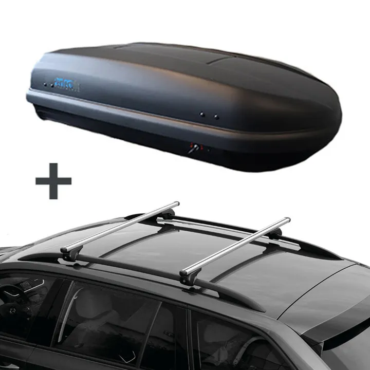 PerfectFit Dachbox 400 Liter + Nordrive Dachträger Nissan Qashqai 03/2007 - 01/2014